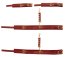 Set Catuse Bad Kitty Rosu - dimensiuni complete