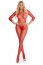 Body din Plasa Pink Lipstick - Rosu
