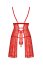 Set Craciunita Babydoll "Obsessive" "Claussica" Rosu - dimensiuni complete