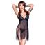 Set Babydoll si Chiloti Chilirose CR-4462 - Negru - vedere frontala