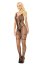 Bodystoking, Softline, Eve, plasa neagra cu model decupat, S-L# - vedere frontala