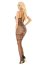 Bodystoking, Softline, Eve, plasa neagra cu model decupat, S-L# - detaliu design