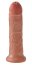 King Cock 8 Flesh Realistic Dildo Brown - culoare si material