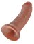 King Cock 8 Flesh Realistic Dildo Brown - vedere laterala