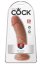 King Cock 8 Flesh Realistic Dildo Brown - vedere frontala