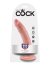 Dildo Pipedream "King Kock" 20 cm - Natural - vedere frontala