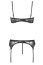 Set lenjerie Intima dantela neagra, Beauty Night, Belinda# - detaliu finisaj