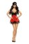 Set Camasuta de Noapte Babydoll Beauty Night EVE - Rosu - culoare si material