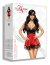 Set Camasuta de Noapte Babydoll Beauty Night EVE - Rosu - accesorii incluse