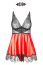 Set Camasuta de Noapte Babydoll Beauty Night EVE - Rosu - vedere laterala