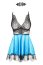 et Camasuta de Noapte Babydoll Beauty Night EVE -  Albastru - vedere spate