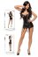 Set Babydoll Portjartier si Chilot Marilyn Beauty Night - Negru - vedere laterala