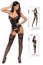 Set Corset si Portjartier, Beauty Night, Marilyn, negru cu decupaje si dantela# - culoare si material