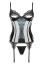 Set Corset si Portjartier, Beauty Night, Marilyn, negru cu decupaje si dantela# - detaliu finisaj