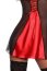 Set Neglije si chilot Michelle, satin rosu, Beauty Night# - detaliu finisaj