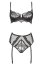 Set lenjerie Intima dantela neagra, Beauty Night, Ravenna# - detaliu finisaj