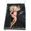 Cearsaf Vinil, Fetish Collection, cu banda elastica, negru, 160 cm x 200 cm#