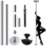 Bara Striptease Power Pro "Exercise and Dance Pole" 2,7 m - Argintiu##