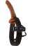 10 Inch Hollow Strap-On Vibe Chocolate - culoare si material