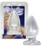 Dildo Anal Crystal Clear Big Plug - vedere frontala