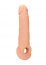 Prelungitor Penis Realrock "Penis Extender With Rings" 23 cm - Natural - vedere spate