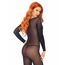 Catsuit Leg Avenue - Negru