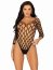Body Plasa Negru Leg Avenue, Luxury# - accesorii incluse