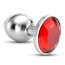 Plug Anal Metal Red Shape Bijou, Small - culoare si material