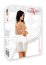 Set Lenjerie Sexy, neglije, dantela alba, satin, Beauty Night, Adelaide# - detaliu design