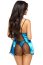 Set Camasuta de Noapte Babydoll Beauty Night Cassidy - Albastru - detaliu design