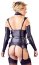 Costumatie Mistress Dona Wetlook Cottelli Collection Bondage - Negru - culoare si material