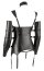 Costumatie Mistress Dona Wetlook Cottelli Collection Bondage - Negru - detaliu finisaj