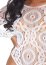 Body Dantela Leg Avenue - Alb