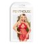Babydoll Penthouse cu Chilotei tip String Libido Boost - Rosu - culoare si material