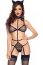 Body Felina Roleplay Leg Avenue - Negru