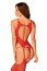 Set Bodystocking si Chiloti  Obsessive - Rosu - detaliu design