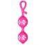Bile Vaginale Kegel Lybaile "Orgasmic" 15,5 cm -Roz - vedere frontala