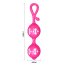 Bile Vaginale Kegel Lybaile "Orgasmic" 15,5 cm -Roz - detaliu finisaj