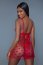 Set Valentina Babydoll si Bikini Be Wicked - Rosu - dimensiuni complete