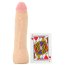 Dildo StrapOn Doc Johnson Vac-U-Lock 7" UR3 Thin Dong White - accesorii incluse