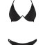 Costum de Baie, Paralia, Obsessive, Negru# - detaliu finisaj