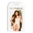 Set Babydoll Penthouse cu Chilotei tip String Flowless - Alb - culoare si material