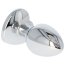Butt Plug Anal Toyz4Lovers "Red Heart Jewel" 6 cm - Argintiu - culoare si material