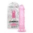 Dildo Realistic Natural Roz Transparent, 16 cm x 2,7 cm - vedere frontala