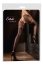 Dresuri tip plasa, fara crotch, Cottelli LEGWEAR, decupat in zona intima, cu model, negru# - detaliu design