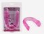 Dildo Dublu Baile "Double Dong" 30 cm -Roz - vedere laterala