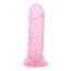 Dildo Realistic Roz Transparent, 15 x 3,2 cm - culoare si material