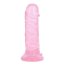 Dildo Realistic Roz Transparent, 15 x 3,2 cm - vedere laterala
