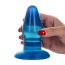 Butt Plug Toyz4Lovers "Milo Transparent" 12 cm - Albastru##