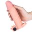 Prelungitor penis cu inel testicule si vibrator, [ + 5 cm ]#